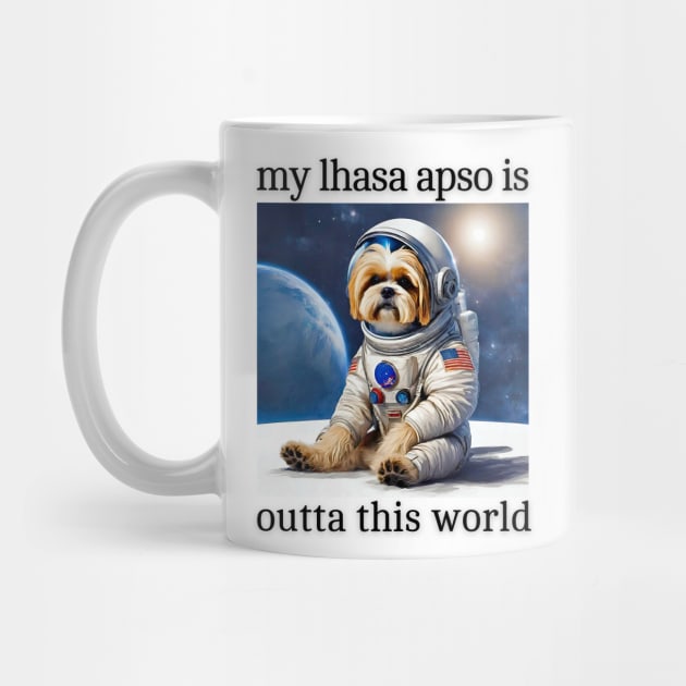 Outta This World Lhasa Apso by Doodle and Things